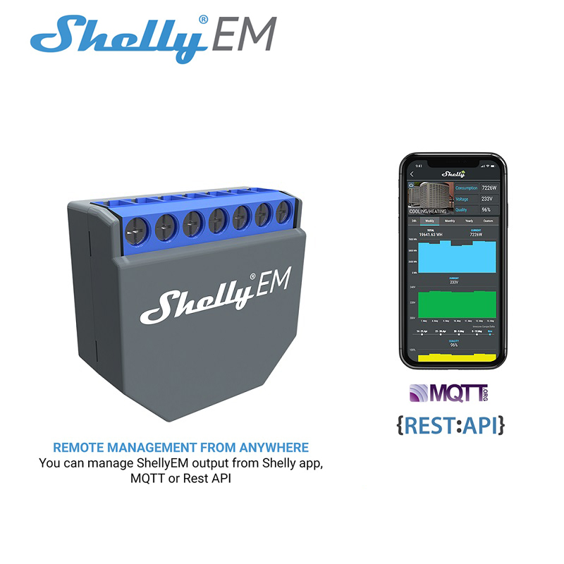 Smart Home Controller - Module d'interrupteur mural intelligent Wi-Fi SHELLY