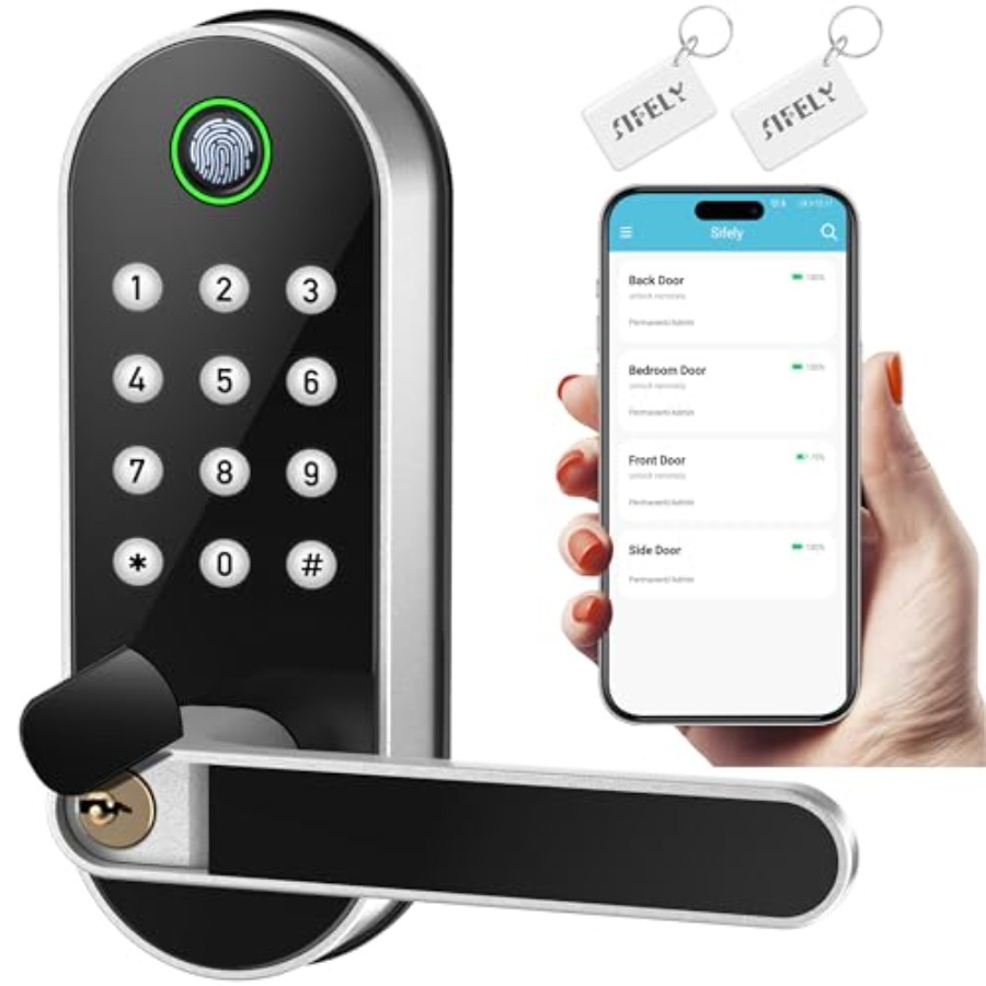 Airbnb Smart Home - Serrure de porte intelligente à empreinte
