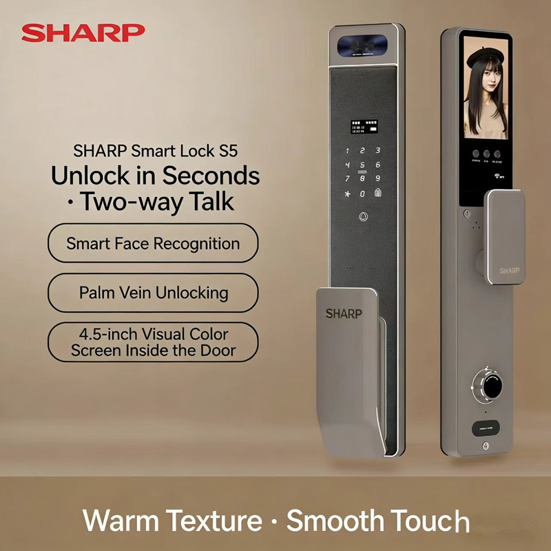 Wifi Doorbell Camera - Serrure intelligente entièrement automatique Sharp S5-FV