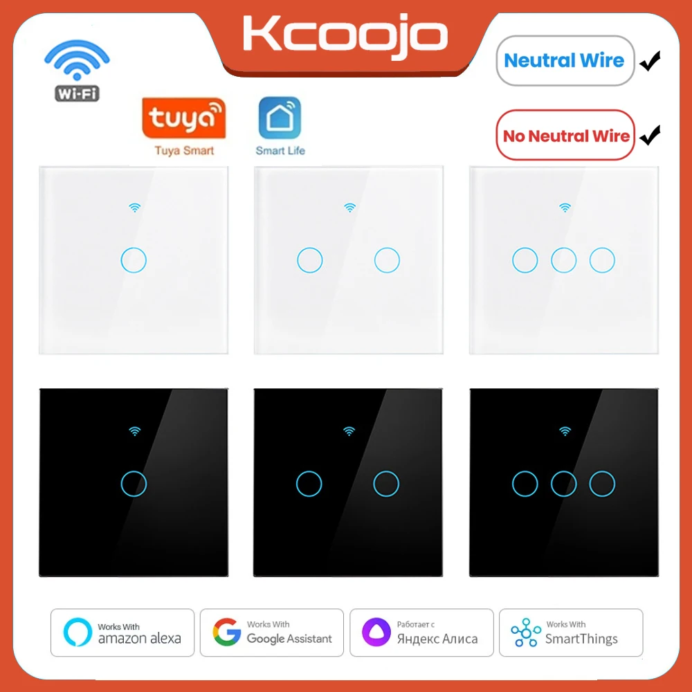 Smart Home Google - Tuya Wifi EU commutateurs intelligents 1/2/3/4
