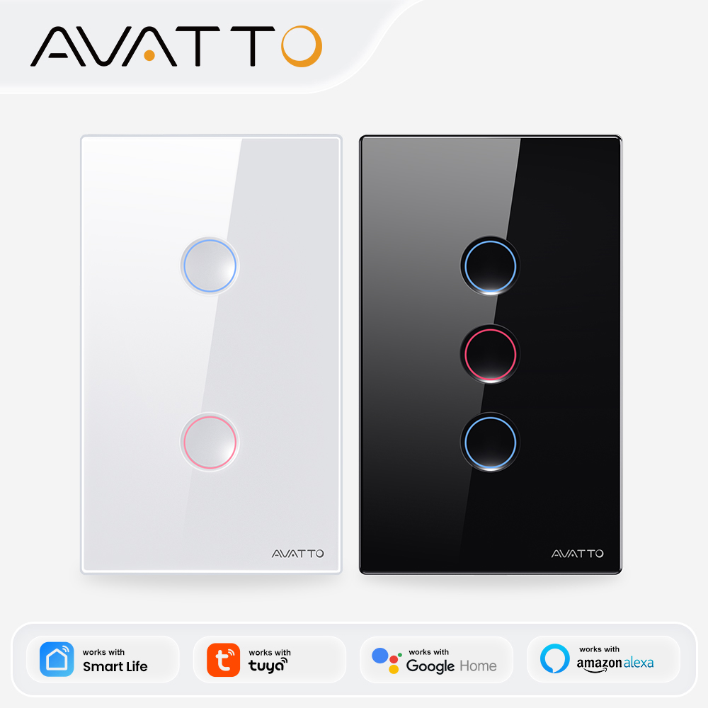 Smart Home Google - AVATTO Interrupteur intelligent ZigBee 1/2/3/4 voies,