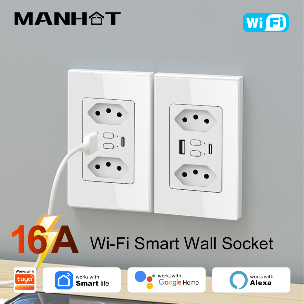 Smart Home Usb - MANHOT – interrupteur de prise intelligent