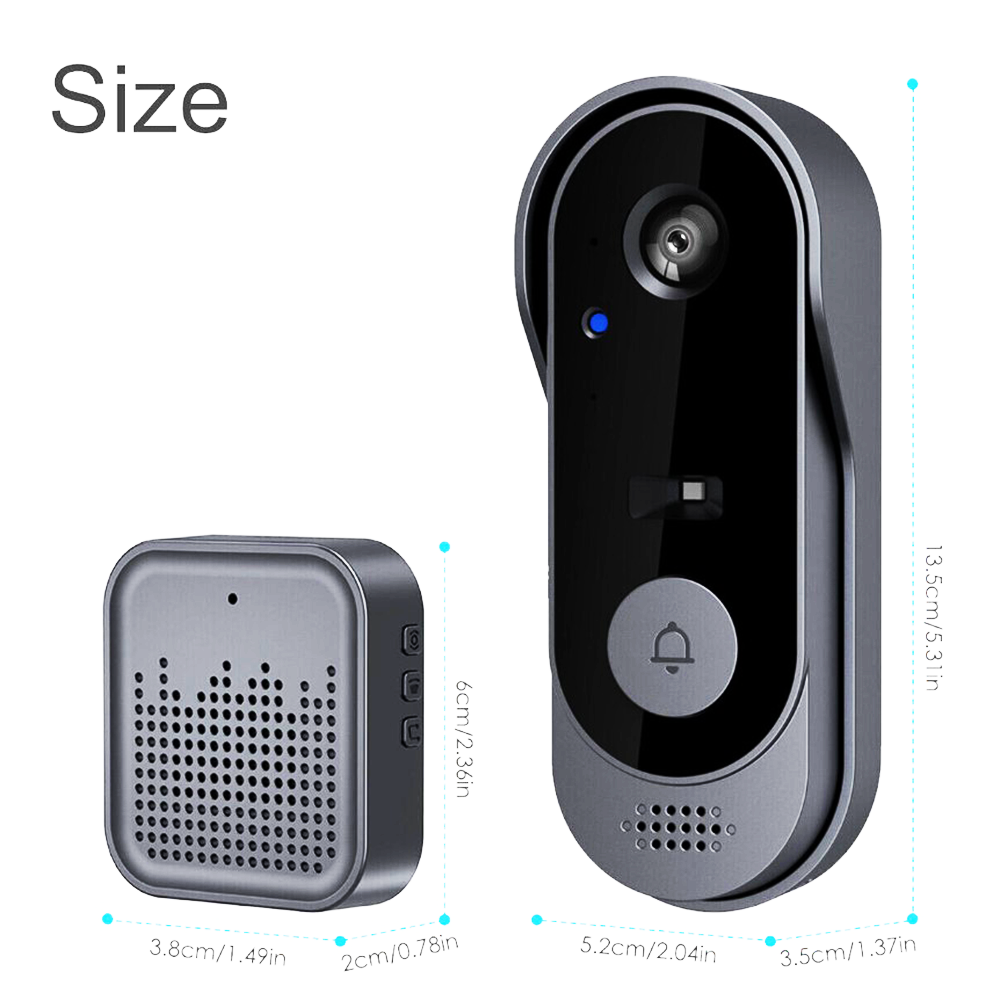 Wifi Doorbell Camera - Sonnette Wi-Fi Tuya APP à grand