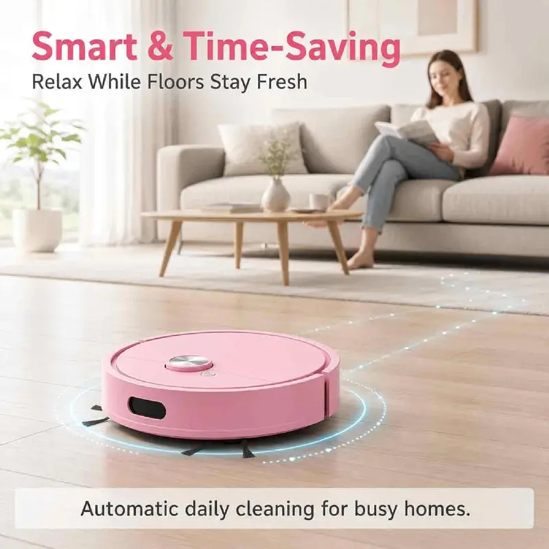 Smart Home Usb - Robot aspirateur et serpillière 3-en-1 intelligent