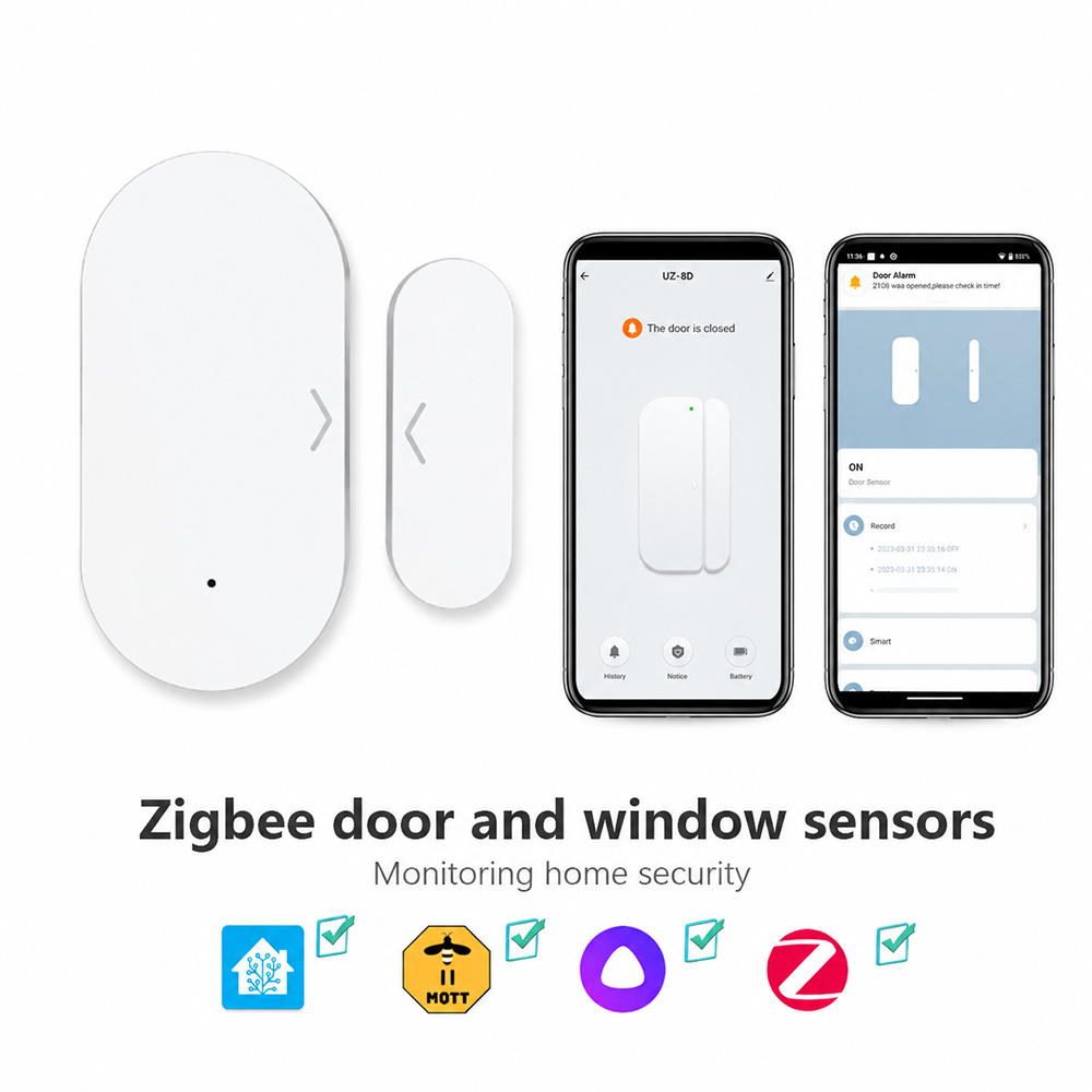 Smart Home Tools - Capteur de porte/fenêtre Zigbee 3.0, contact