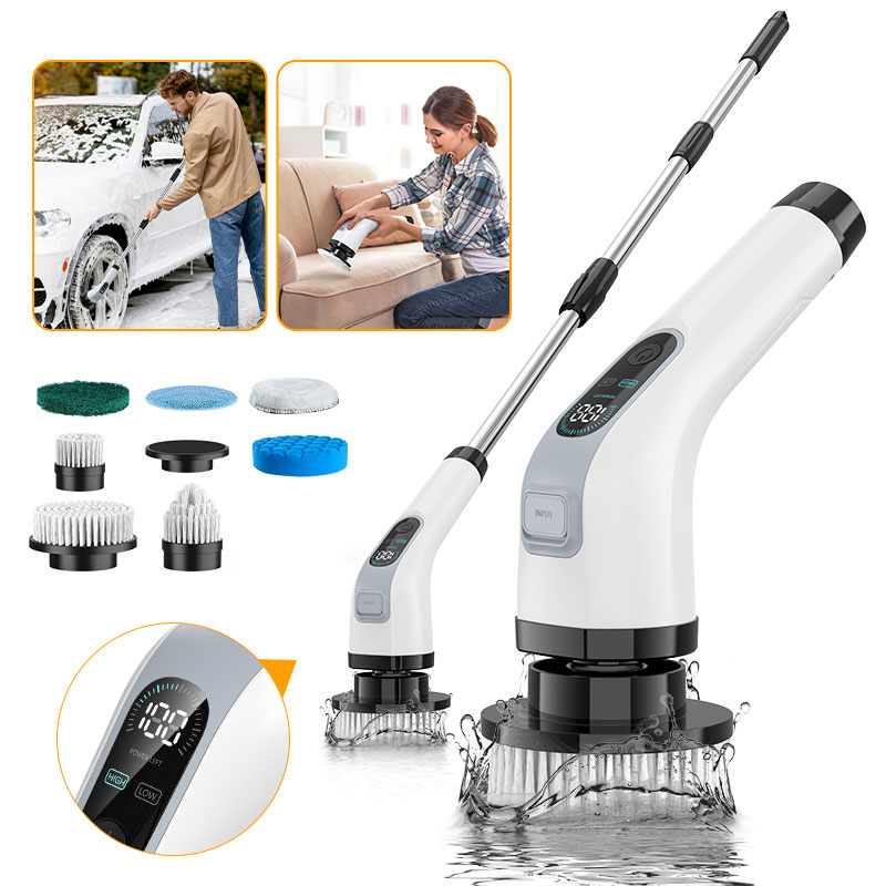 Smart Home Tools - Brosse de nettoyage électrique sans fil,