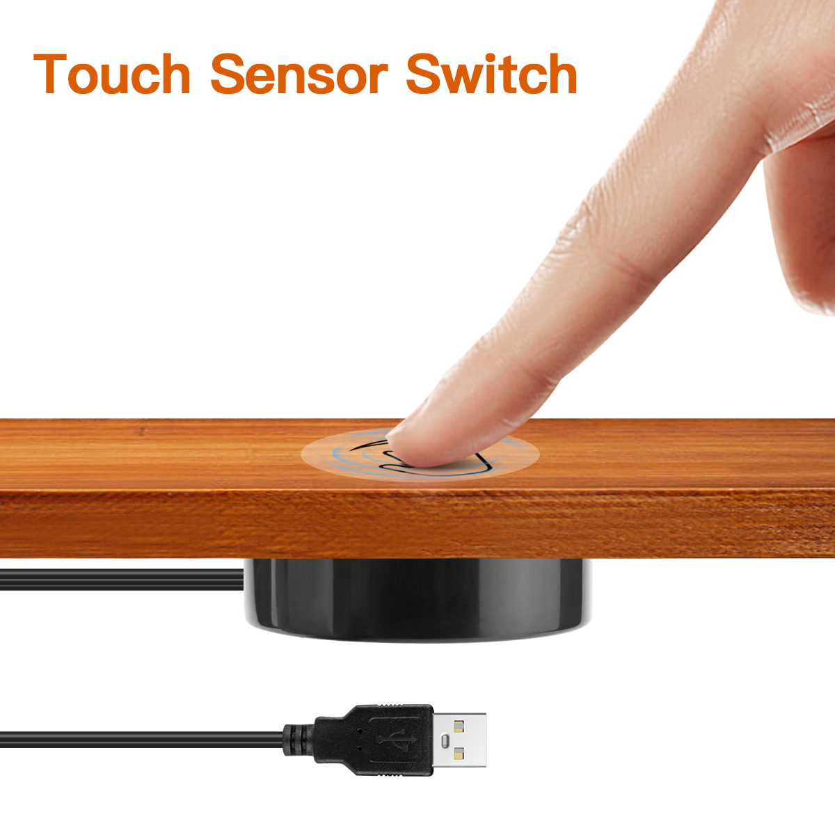 Smart Home Llm - USB 5V pénétrable en bois 20mm