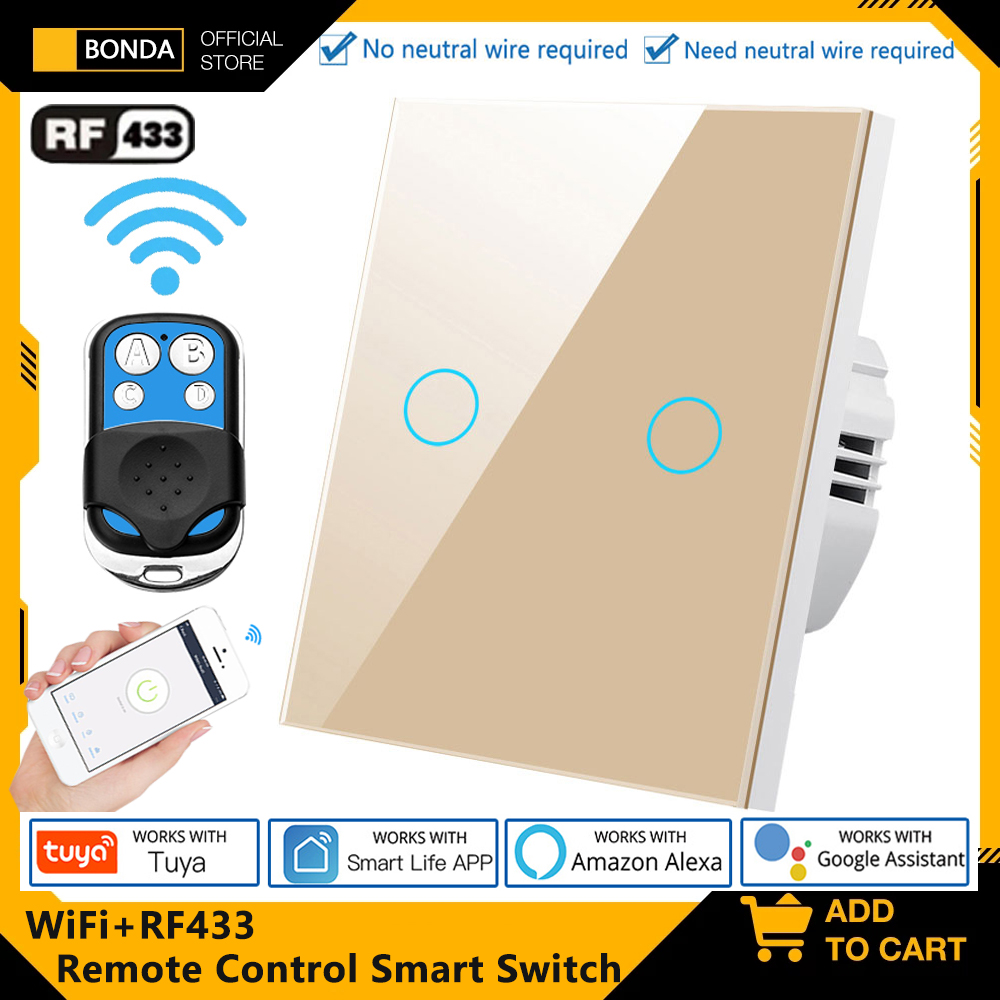Smart Home Google - Tuya EU WiFi + RF433 commutateur