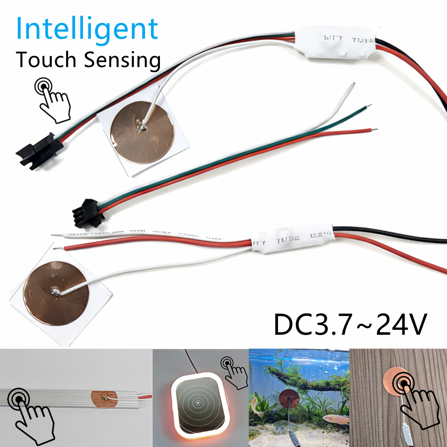 Smart Home Llm - Capteur tactile conducteur en métal, interrupteur