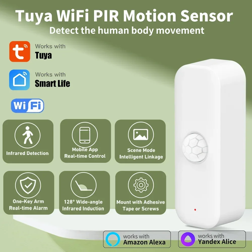 Smart Home Tools - Tuya-Capteur de mouvement PIR pour la