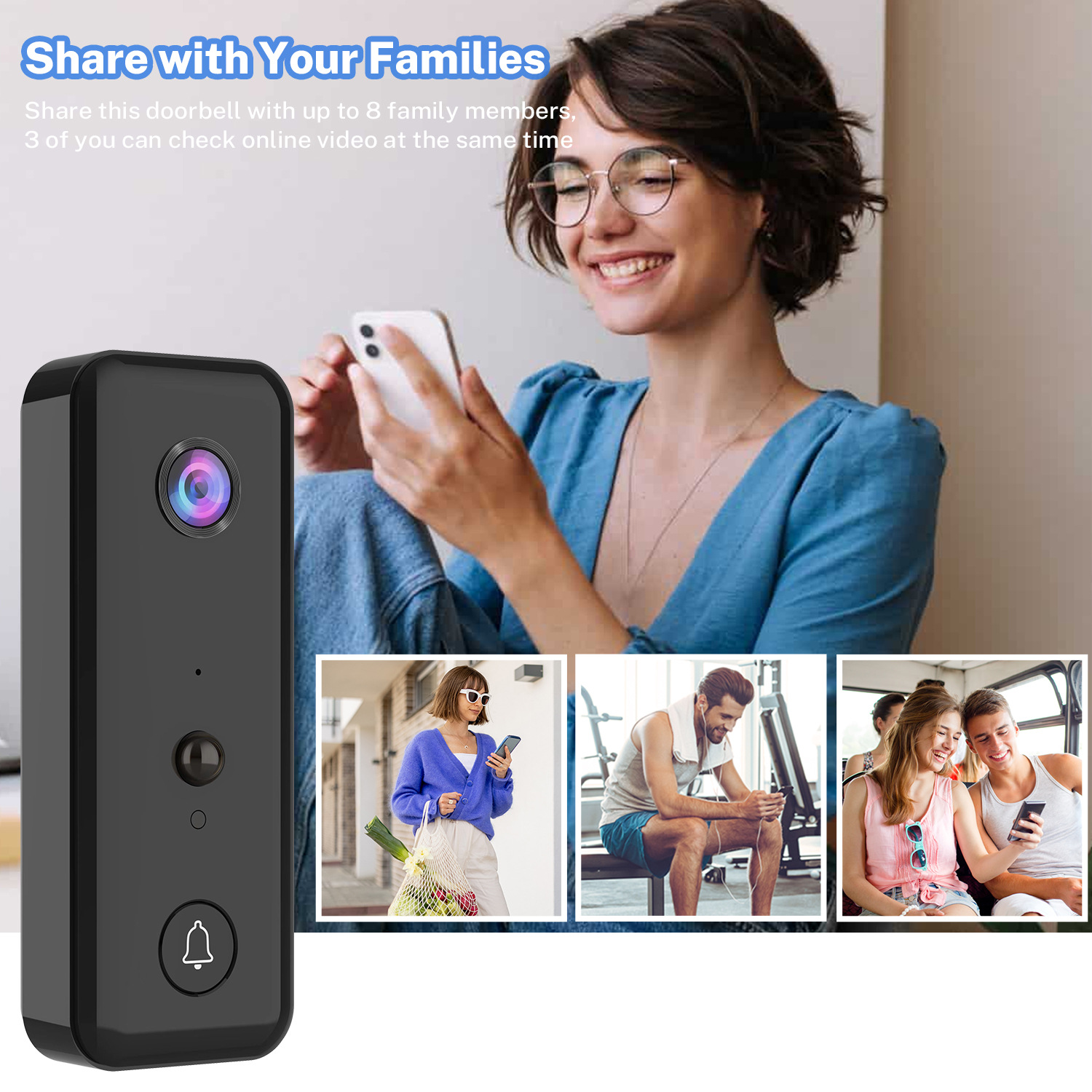 Sonnette vidéo IP Wi-Fi 720P A - Wifi Doorbell Camera avis et prix