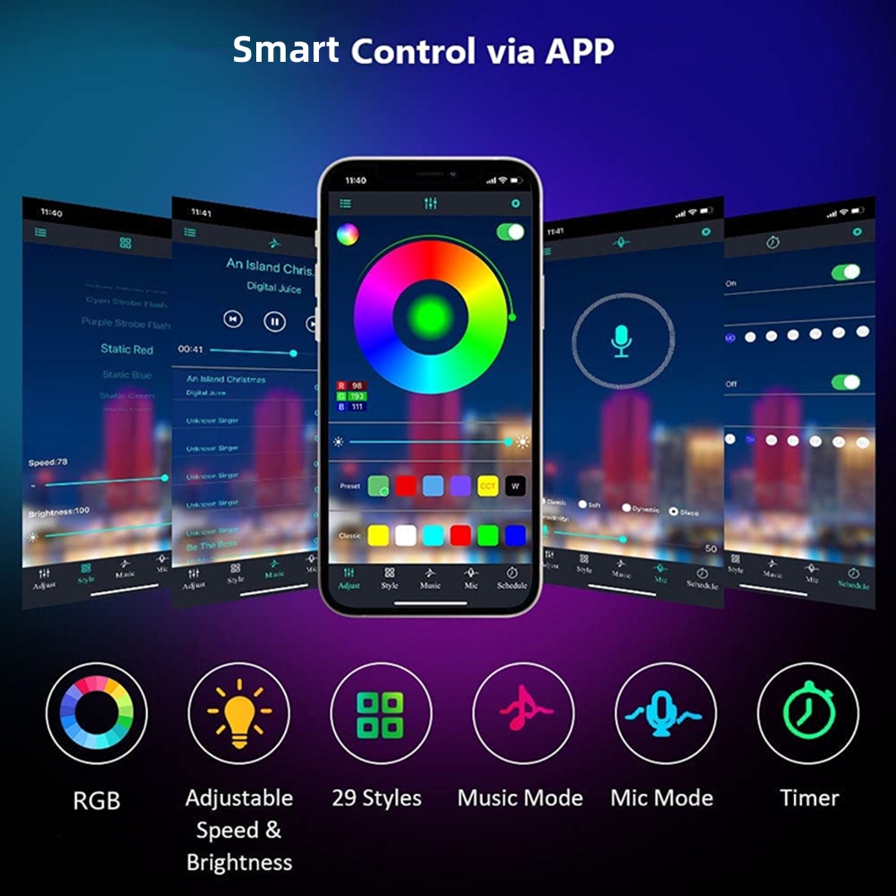 Bande lumineuse LED RVB contrô - Smart Home Llm avis et prix