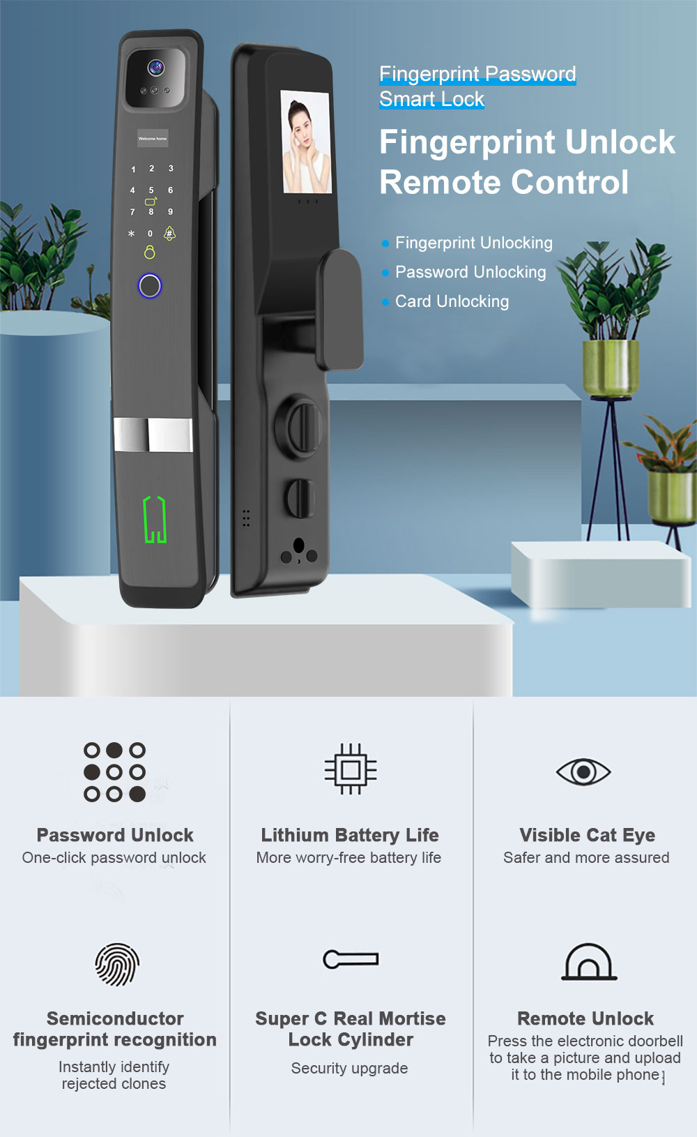 Tuya Wifi empreinte digitale 3 - Wifi Doorbell Camera avis et prix