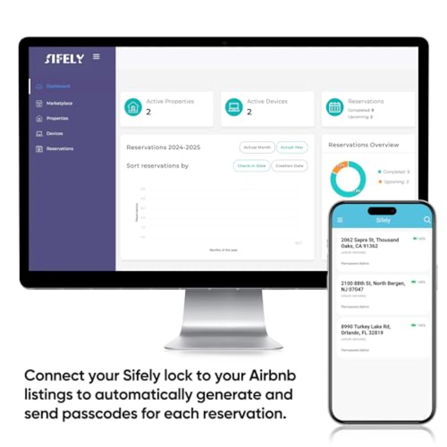 Serrure de porte intelligente  - Airbnb Smart Home avis et prix