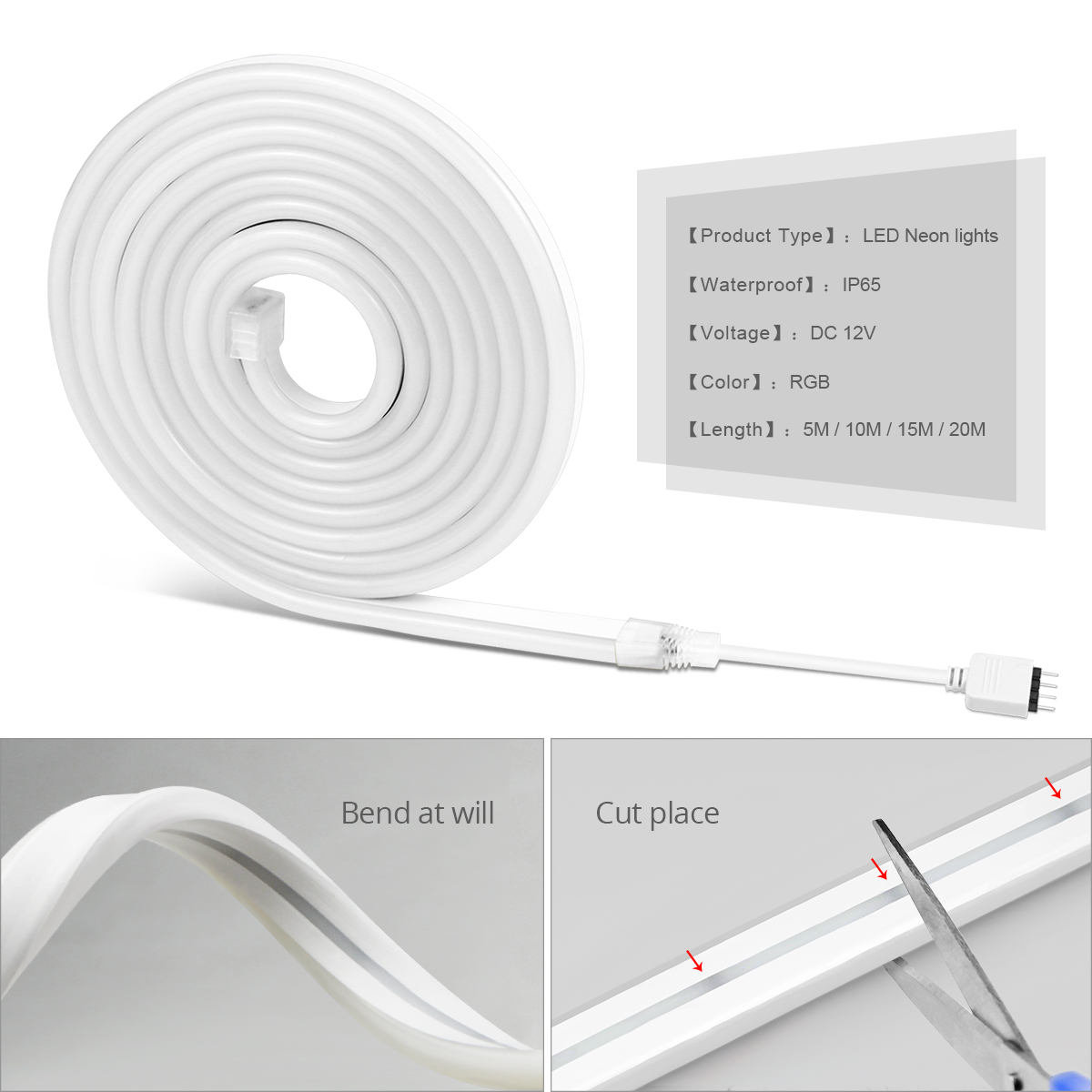 Bande LED Bluetooth WIFI 5m 3m - Smart Home Llm avis et prix