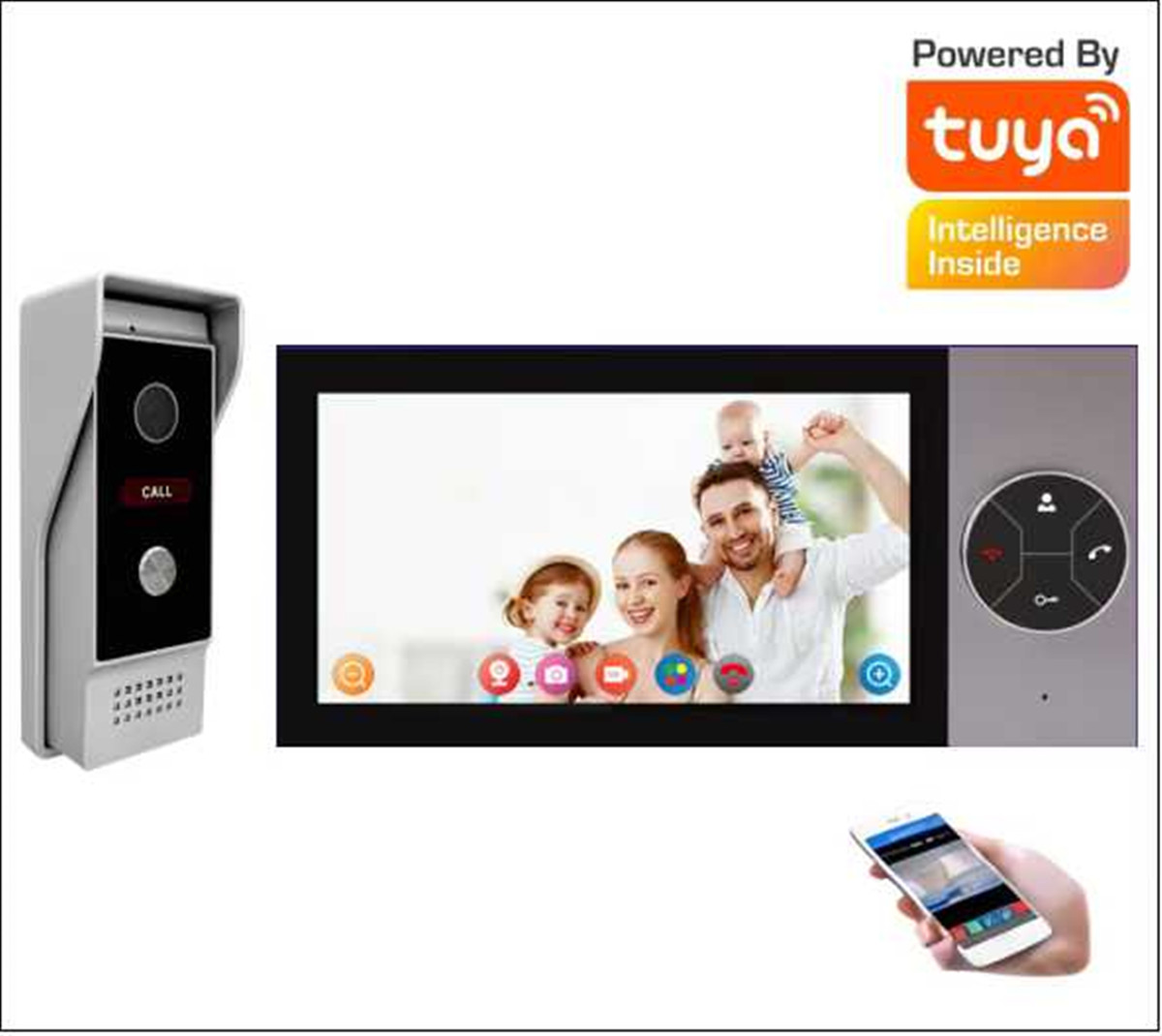Écran IPS 7 pouces, 2MP, appli - Wifi Doorbell Camera avis et prix