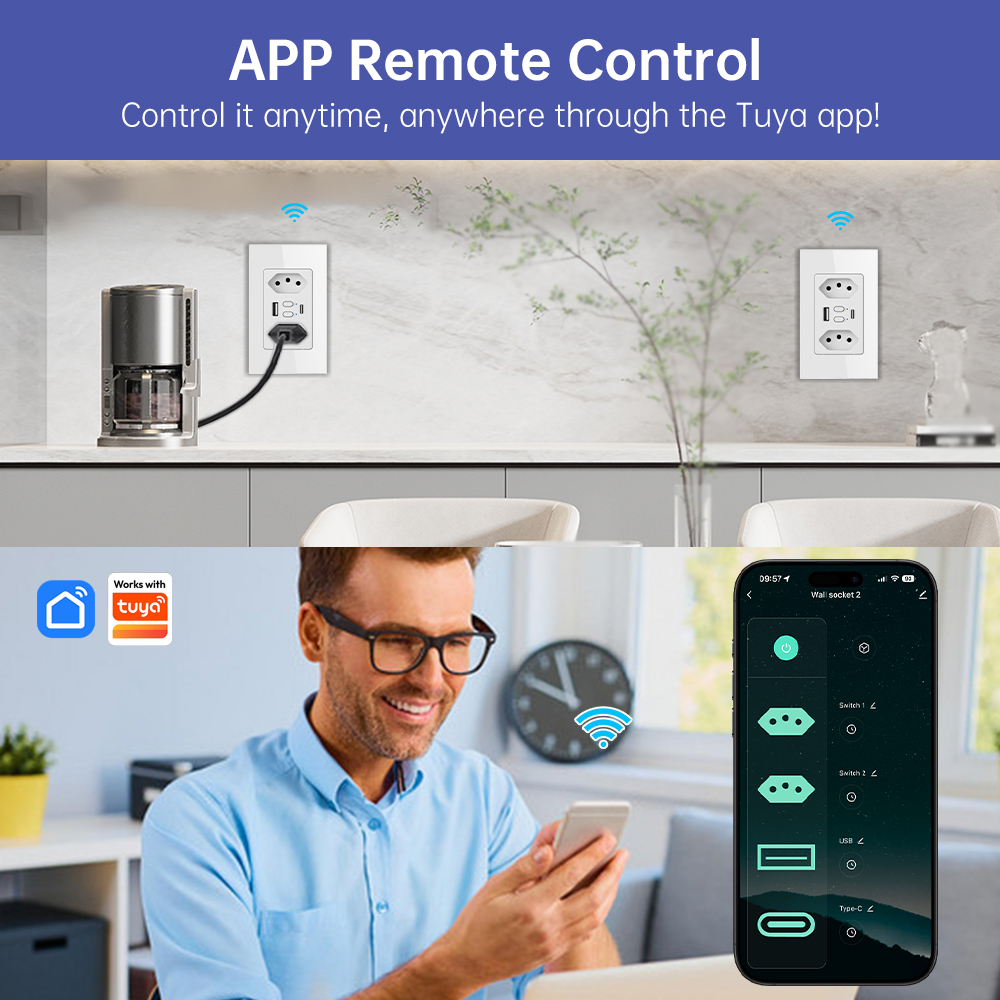 MANHOT – interrupteur de prise - Smart Home Usb avis et prix