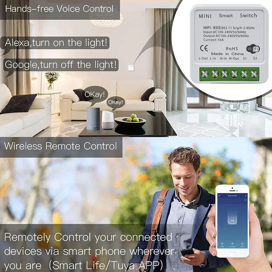 Interrupteur intelligent WiFi  - Smart Home Google avis et prix