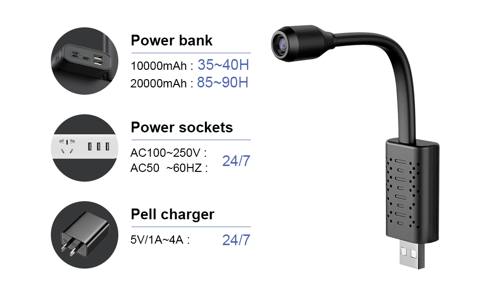 Caméra Wifi sans fil V380 Mini - Smart Home Usb avis et prix